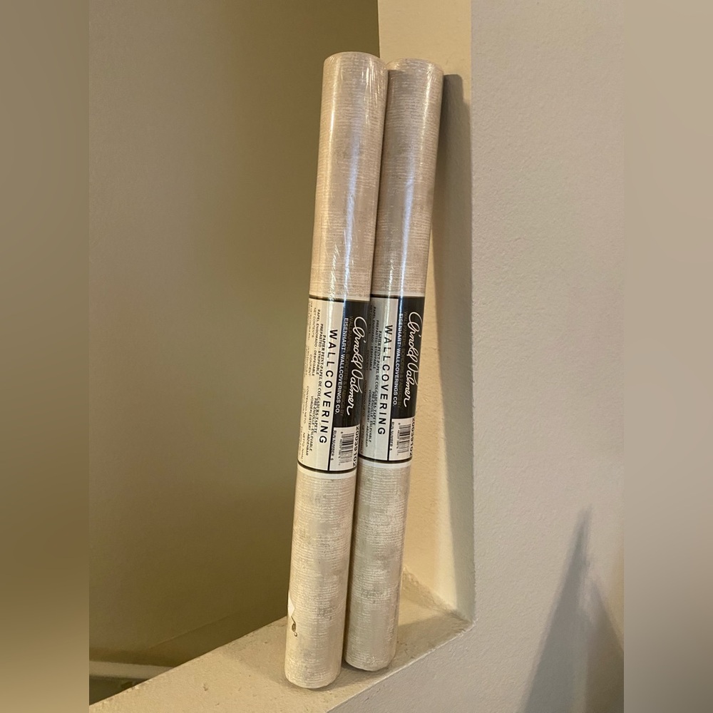 Arnold Palmer Cream Wallpaper Roll. Set of 2. Double Rolls each. New in Plastic.